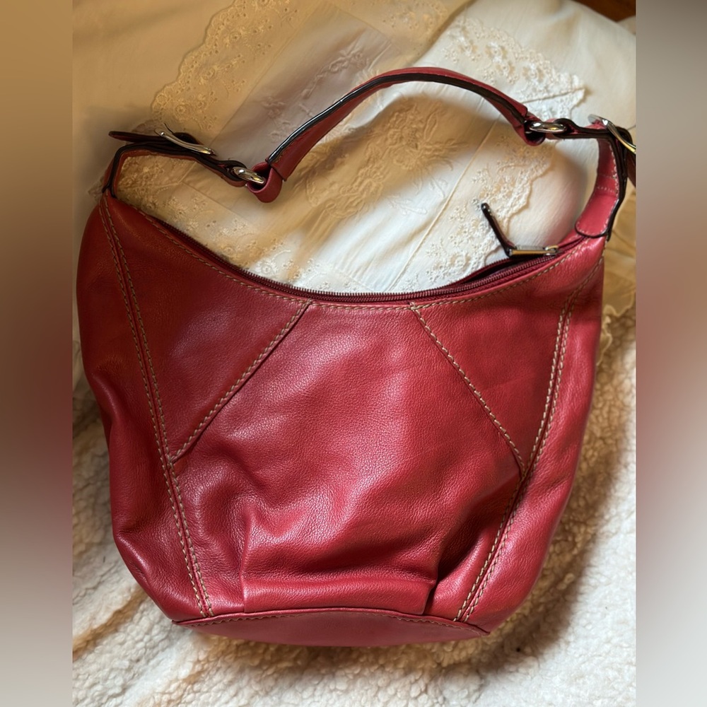 Red Tignanello handbag purse